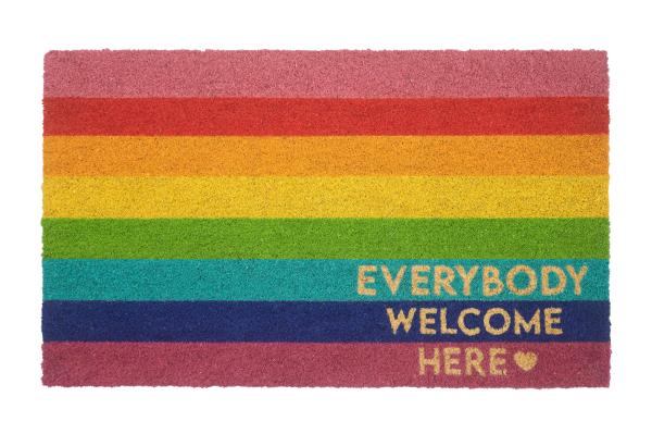 Kokos Fußmatte Gift Company Regenbogen